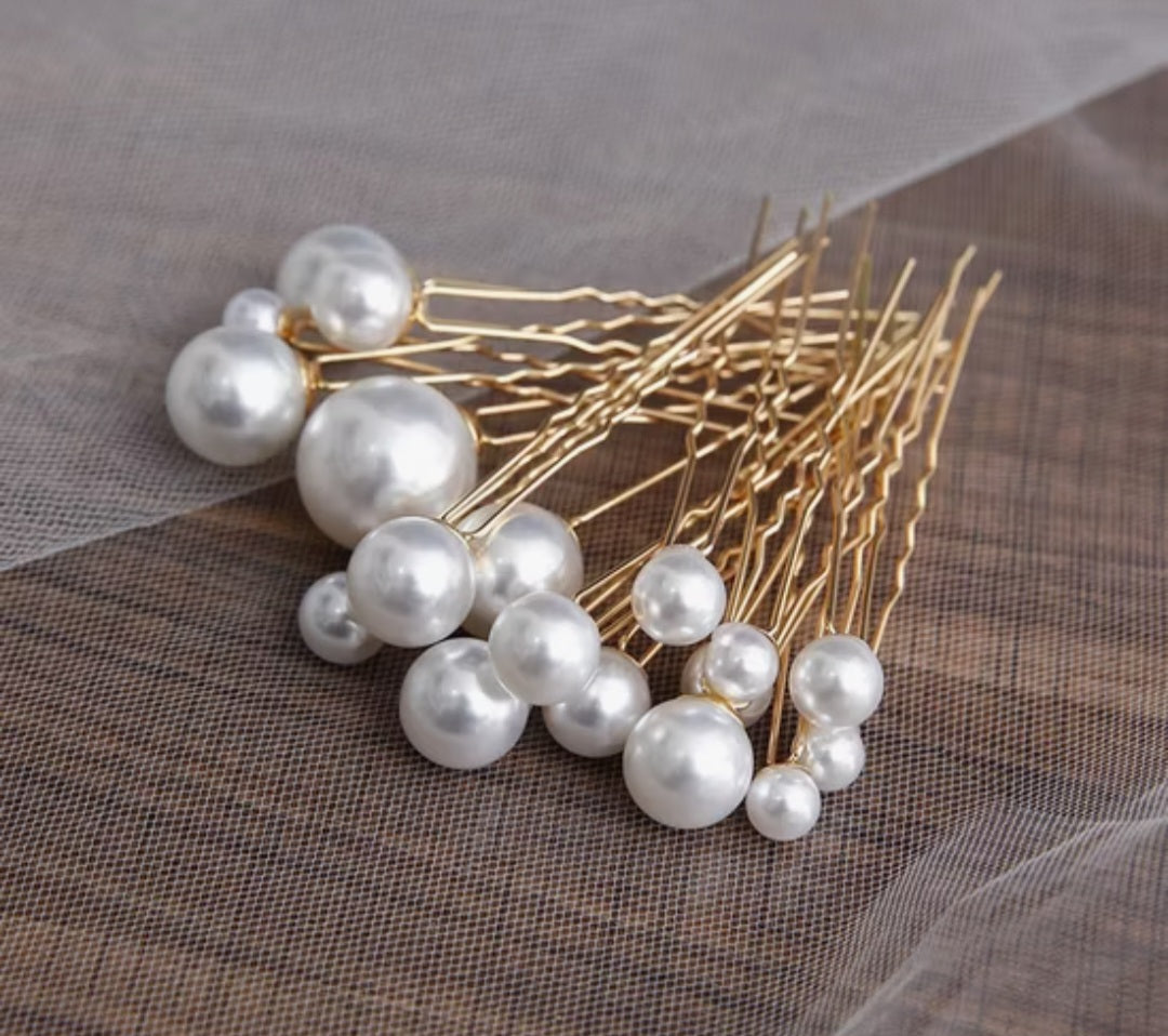 18pcs Wedding Pearl Hair Pins For Women. 