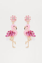 Flamingos Before Amigos Earrings - Pink/combo