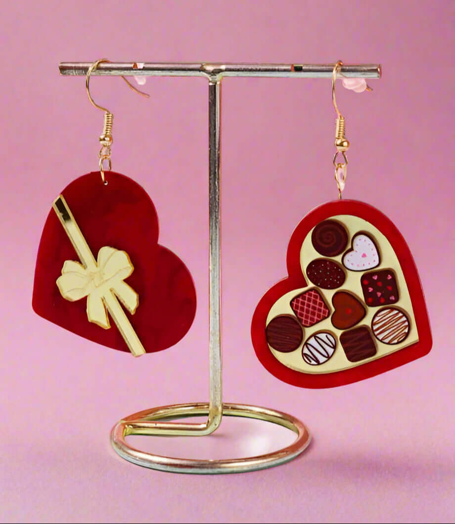 GLITTER ACRYLIC EARRINGS FOR WOMEN