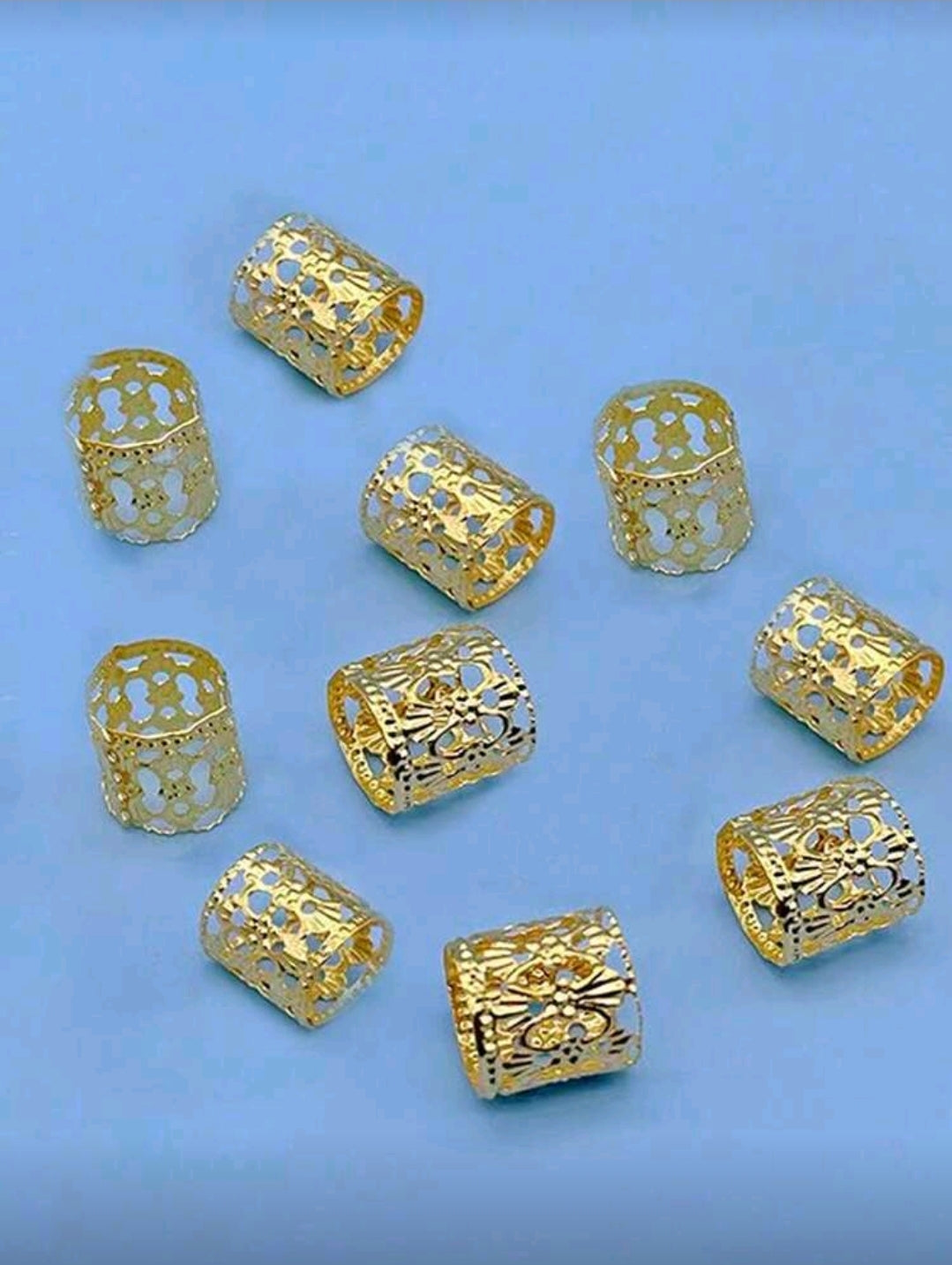 20pcs/ Box Hijab Scarf Rings, Hollow Scarf Clips Pins For Hijabs, Hair Braid Rings, Hijab Accessories For Dress