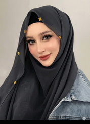 20pcs/ Box Hijab Scarf Rings, Hollow Scarf Clips Pins For Hijabs, Hair Braid Rings, Hijab Accessories For Dress