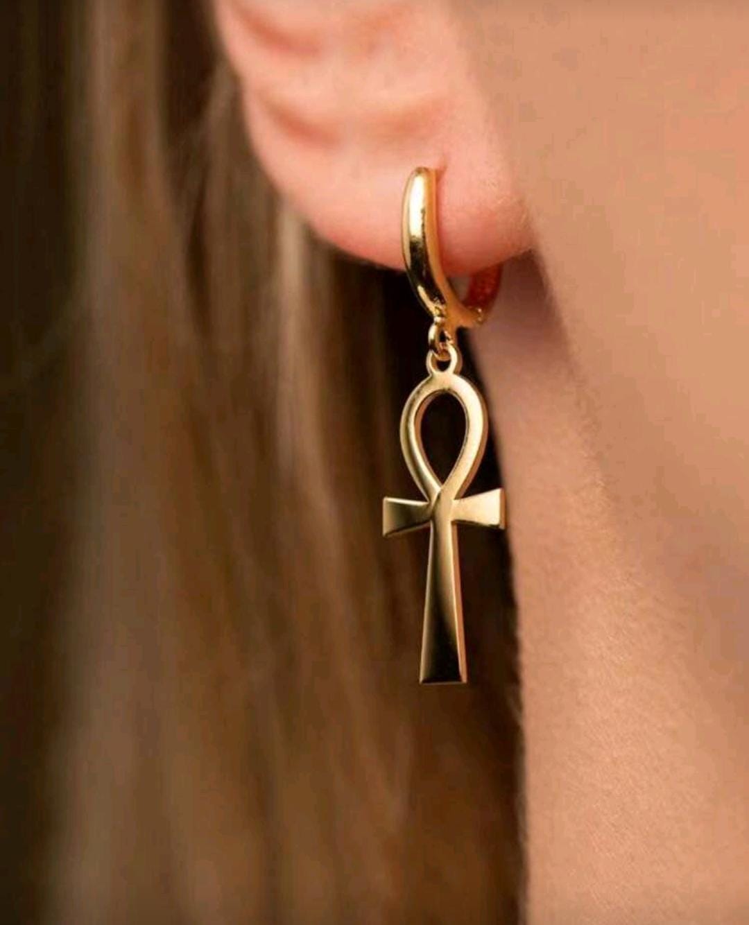 Ankh earrings