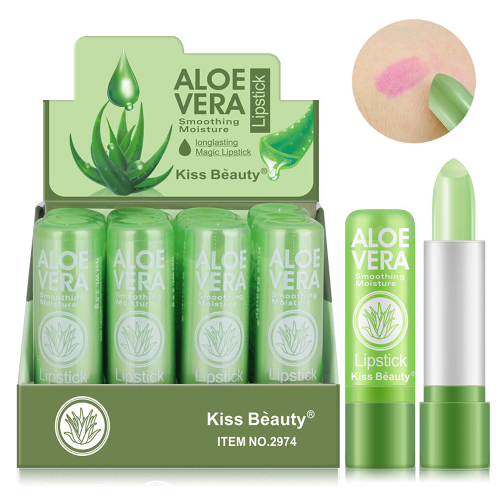 Aloe Vera Color-Changing Lipstick – Moisturizing Glow by Kiss Beauty –  Georgina Store