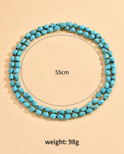 Turquoise Beaded Layered Necklace