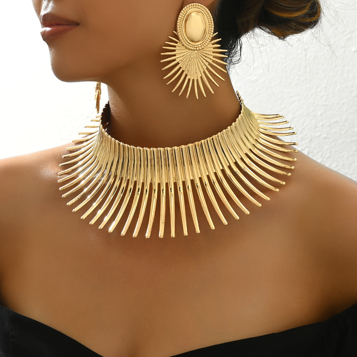 Pharaonic Sunray Jewelry Set