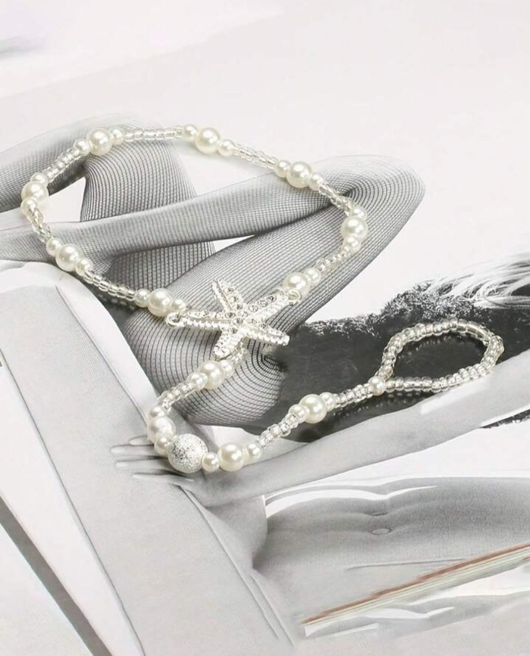 1pc Fashion Faux Pearl Barefoot Sandals Anklet Toe Ring Beach Bracelet for Women Girls Jewelry Accessory Gift