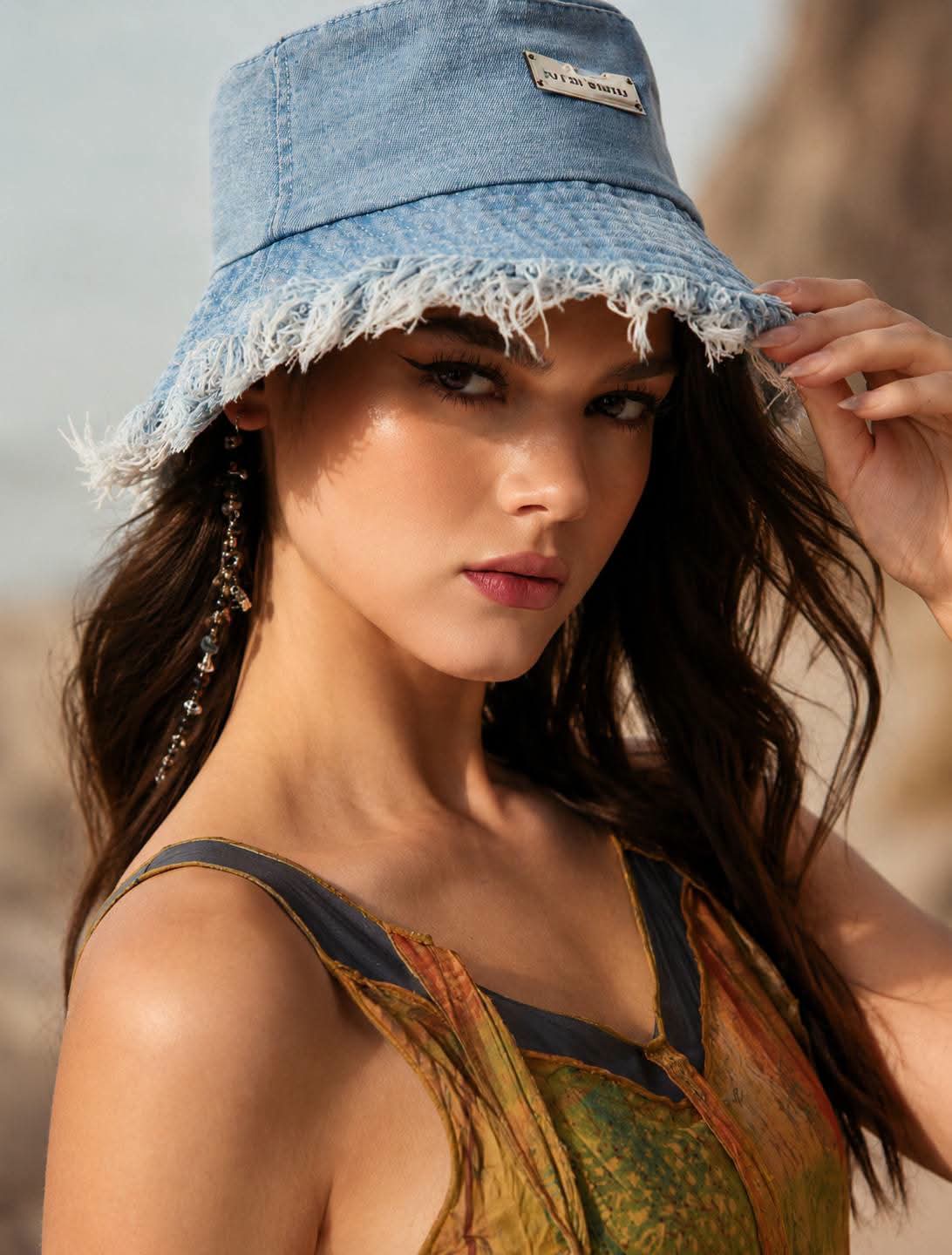 Light Blue Denim Bucket Hat
