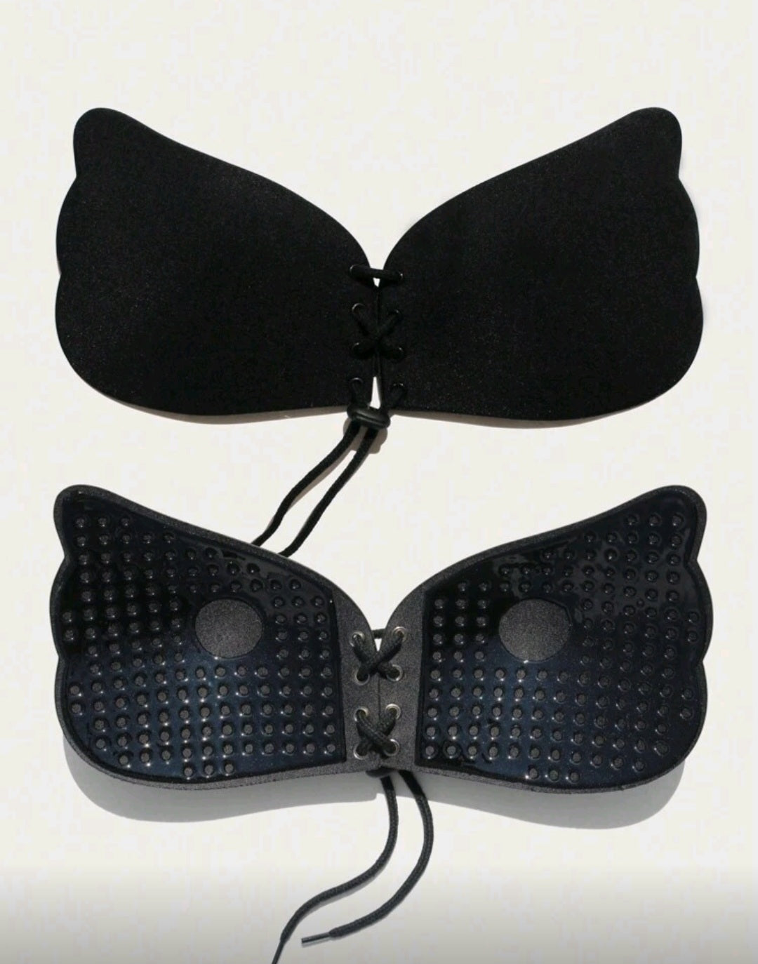 Invisible Patch Lifting Bra, Strapless Lace-Up Push-Up Self-Adhesive Bra, Women's Underwear Accessories Sticky Bra, Strapless Sticky Bra Backless Bra Invisible Bra Silicone Nipple Cover Women's Push-Up Bra