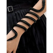 Women’s Snake Bracelet for Halloween – Adjustable Gothic Snake Bangle, Perfect for Parties, Costumes, and Daily Wear