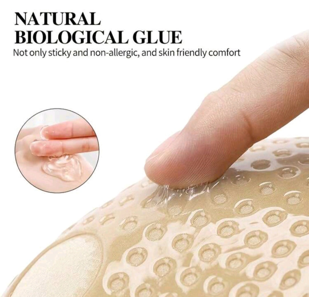 Invisible Patch Lifting Bra, Strapless Lace-Up Push-Up Self-Adhesive Bra, Women's Underwear Accessories Sticky Bra, Strapless Sticky Bra Backless Bra Invisible Bra Silicone Nipple Cover Women's Push-Up Bra