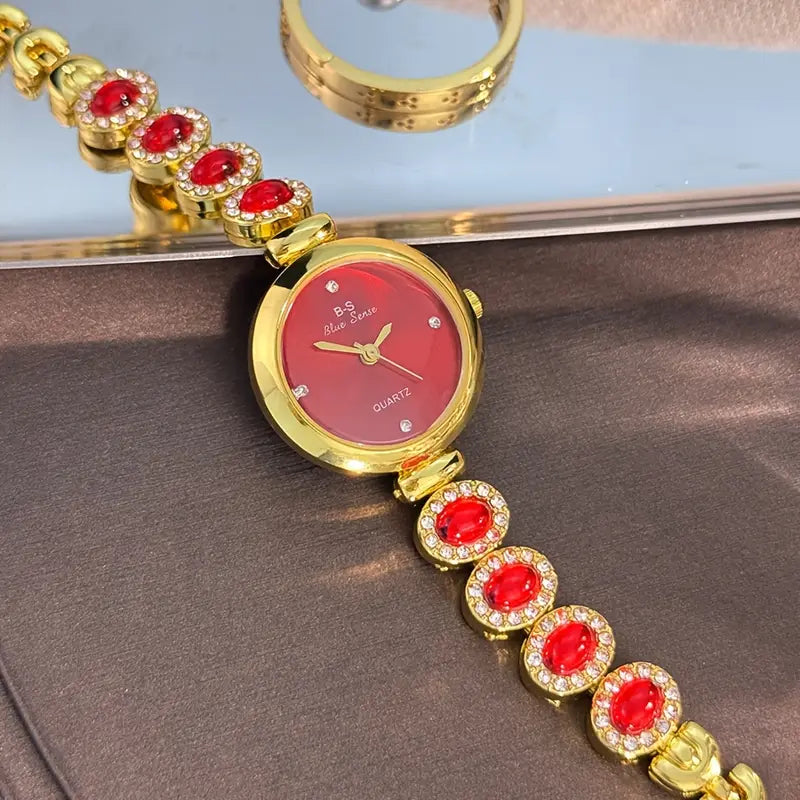 New diamond set small dial women's quartez watch