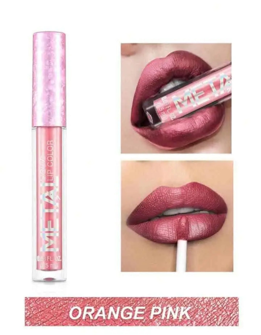 Waterproof Liquid Lipstick,Lip Gloss Lip Cream Sakura Pink
