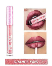 Waterproof Liquid Lipstick,Lip Gloss Lip Cream Sakura Pink