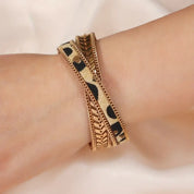 Leopard And Gold Magnetic Bracelet