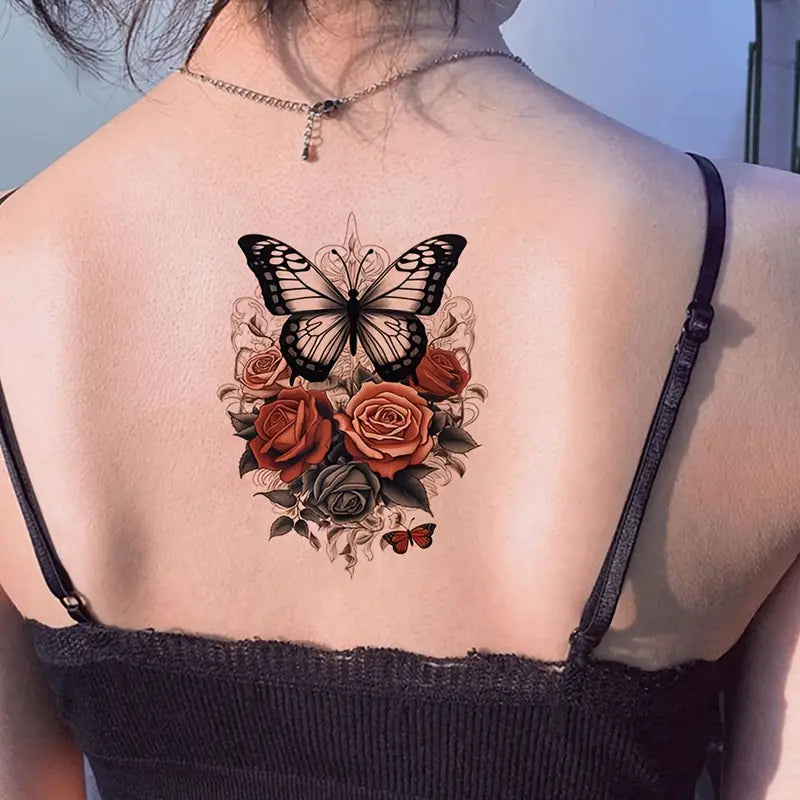 Butterfly Temporary Tattoo – Flash Style Decorative Body Sticker