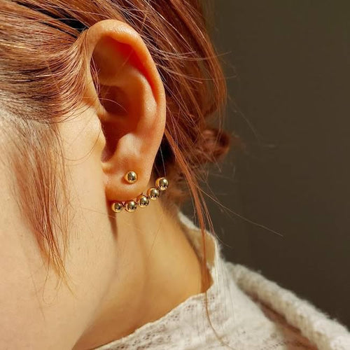 gold ball design pierce