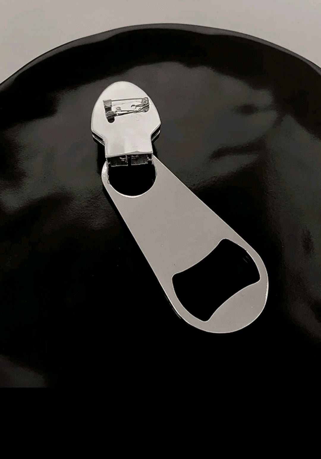 1 Set European & American Style Zinc Alloy Suit Accessories Zipper Brooch, Couple Wedding Party Travel Accessories 2025