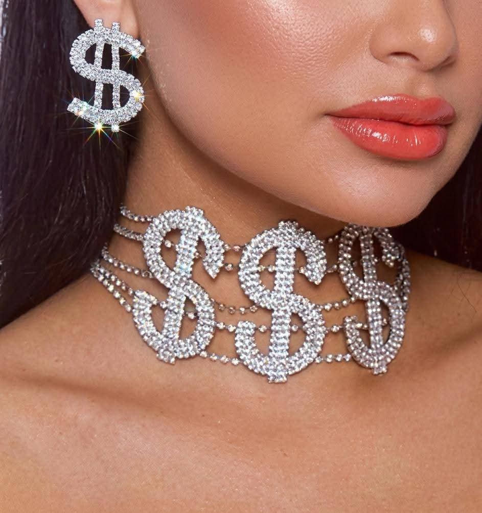 Dollar neclace &Earrings