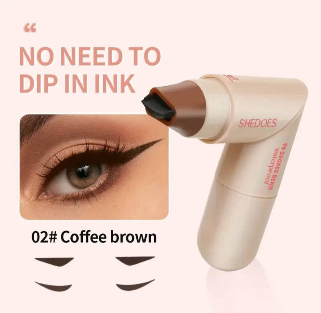 1pc Rotatable Eyeliner Stamp Pen – Dual-Ended Liquid Eyeliner #02