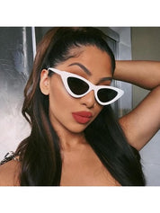 Elegant Retro Cat-Eye Triangle Sunglasses – Trendy Small Frame Back-to-School Fashion Glasses