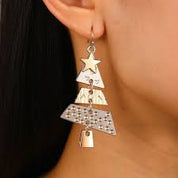 Fashion Christmas Tree Dangle Earrings Cute Classic Zinc Alloy Holiday Gift