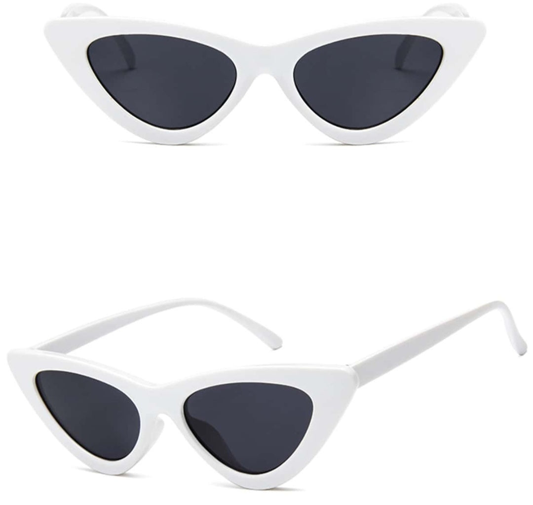 Elegant Retro Cat-Eye Triangle Sunglasses – Trendy Small Frame Back-to-School Fashion Glasses