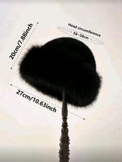 1/2/4pcs New Winter Furry Hats For Women, Autumn/Winter European & Korean Style Warm Hats, Fashionable Solid Color Flattering Mongolian Hats, Thickened Winter Outfits