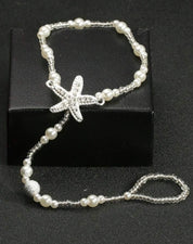 1pc Fashion Faux Pearl Barefoot Sandals Anklet Toe Ring Beach Bracelet for Women Girls Jewelry Accessory Gift