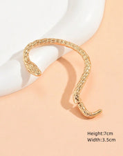 Snake Shape Gold Ear Cuff – Non-Piercing Stylish Wrap Around Earring for Women