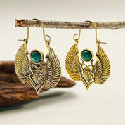 Large Egyptian-Inspired Scarab Earrings – Exquisite Dangle Design for Women and Girls