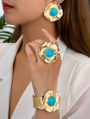 Wholesale Flower Shape Bracelet Accessories Drop Earrings Rings