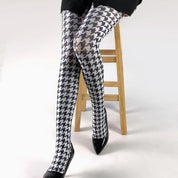 Premium 80D Fashion Colorful Opaque Tights for Women with Designs Control Top Pantyhose Patterned Stockings