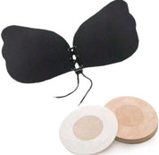 Invisible Patch Lifting Bra, Strapless Lace-Up Push-Up Self-Adhesive Bra, Women's Underwear Accessories Sticky Bra, Strapless Sticky Bra Backless Bra Invisible Bra Silicone Nipple Cover Women's Push-Up Bra