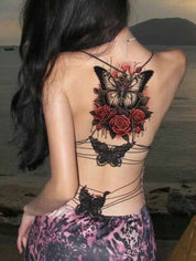 Butterfly Temporary Tattoo – Flash Style Decorative Body Sticker