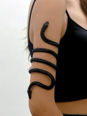 Women’s Snake Bracelet for Halloween – Adjustable Gothic Snake Bangle, Perfect for Parties, Costumes, and Daily Wear