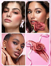 Blush Pink Ribbon Rose - Sheglam - Blush Em Formato De Rosa Rosa-claro