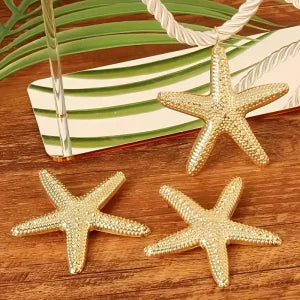 Women’s Boho Necklace & Earring Set – Starfish & Gold-Plated Beads for Holidays and Daily Looks