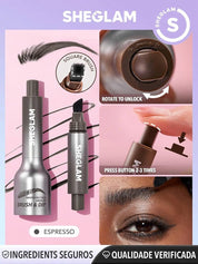 SHEGLAM Brow-Fection Angled Brush & Dip-Espresso