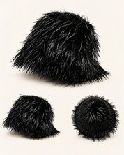Fur bucket hat