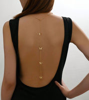 Double Butterfly Necklace with Back Chain – A Touch of Soft Femininity and Everyday Elegance
