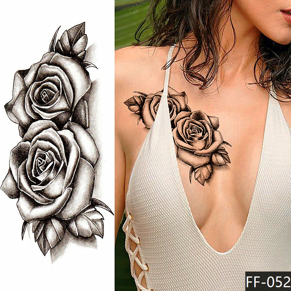 Temporary Floral Tattoos for Women and Girls – Half Sleeve Style, Easy to Apply