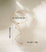 Double Butterfly Necklace with Back Chain – A Touch of Soft Femininity and Everyday Elegance