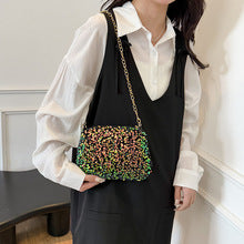Sequins Sequin Crossbody Bag Sparkling Surface Chain Shoulder Bag Clutch Purse for Evening Events Party Accessory Carrier