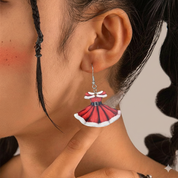 Jewelry Christmas Dress Pendant Earrings for Women Holiday Party Present
