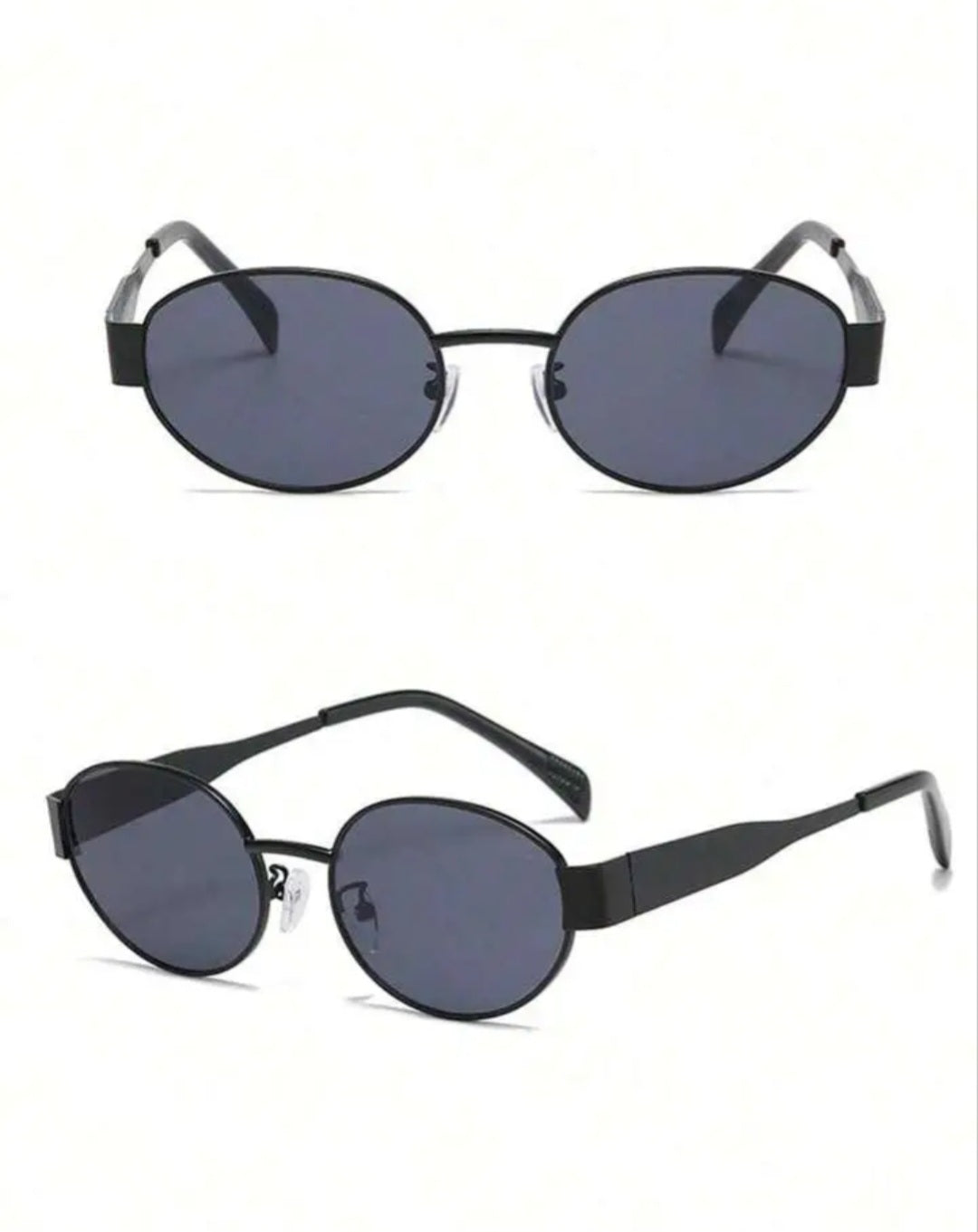 1pc Fashionable And Exquisite Oval Shaped Small Frame Fashionable Glasses