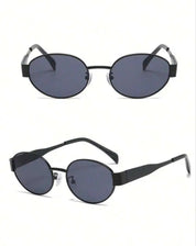 1pc Fashionable And Exquisite Oval Shaped Small Frame Fashionable Glasses