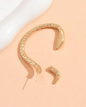 Snake Shape Gold Ear Cuff – Non-Piercing Stylish Wrap Around Earring for Women