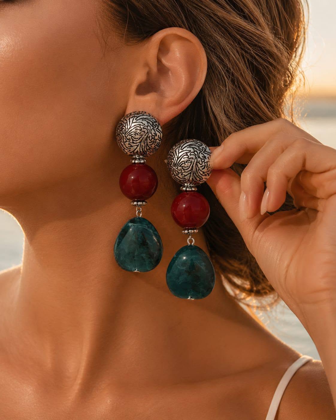 Vintage Elegance Drop Earrings