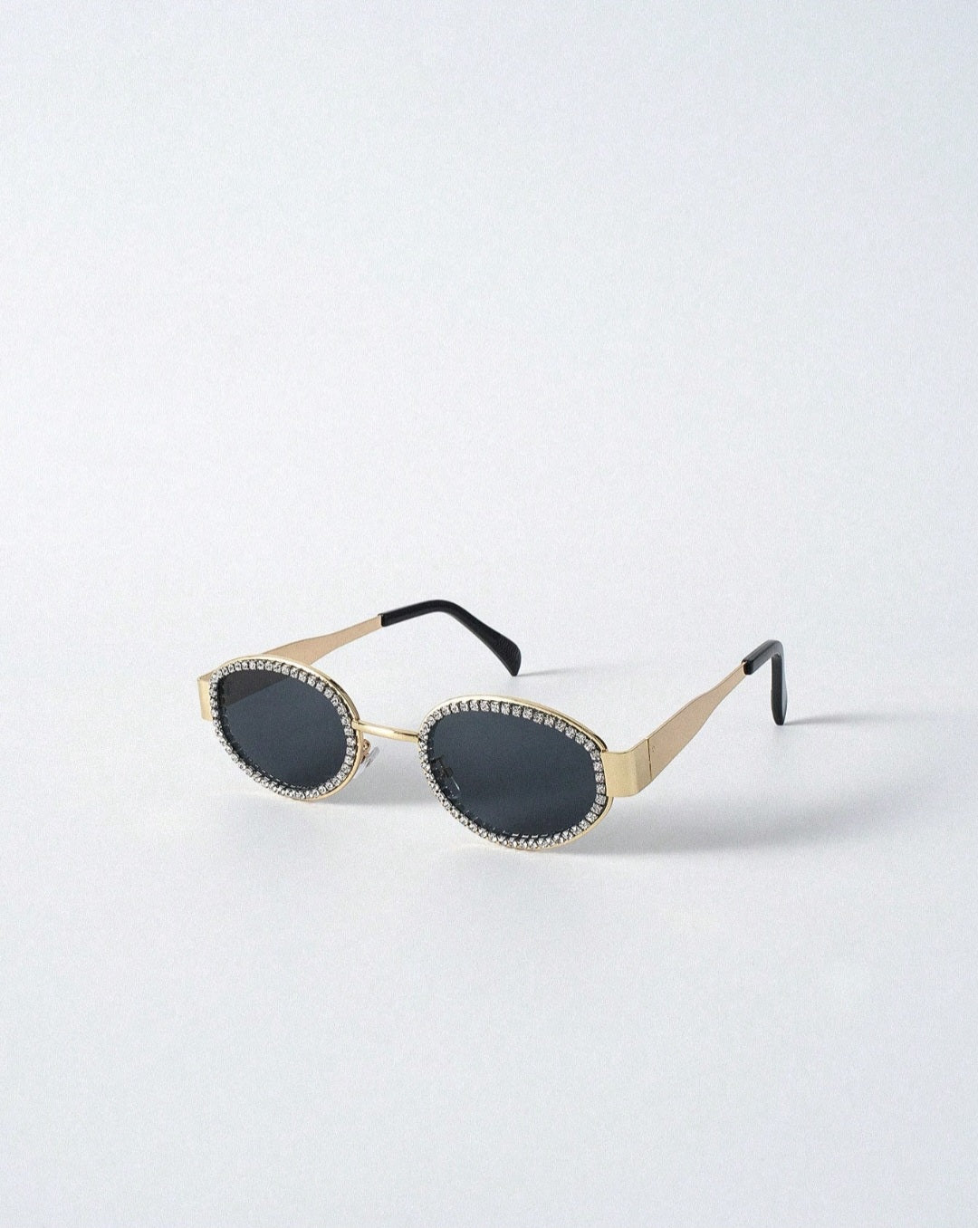 Oval Frame Rhinestone Decorated Women Fashion Glasses BY SHEIN