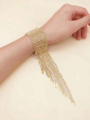 Long Tassel Rhinestone Bracelet
